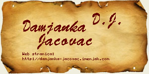 Damjanka Jačovac vizit kartica